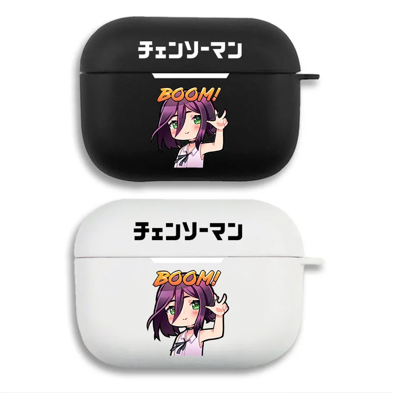 Chainsaw Man Reze Boom Chibi Anime Matte Soft AirPods Case