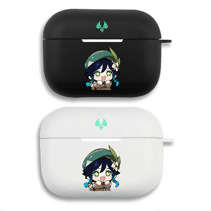 Original God Venti Anemo Chibi Gaming Matte Soft AirPods Case