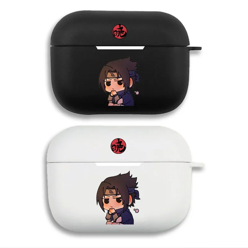 Ninja Anime Sasuke Uchiha Akatsuki Chibi Anime Matte Soft AirPods Case