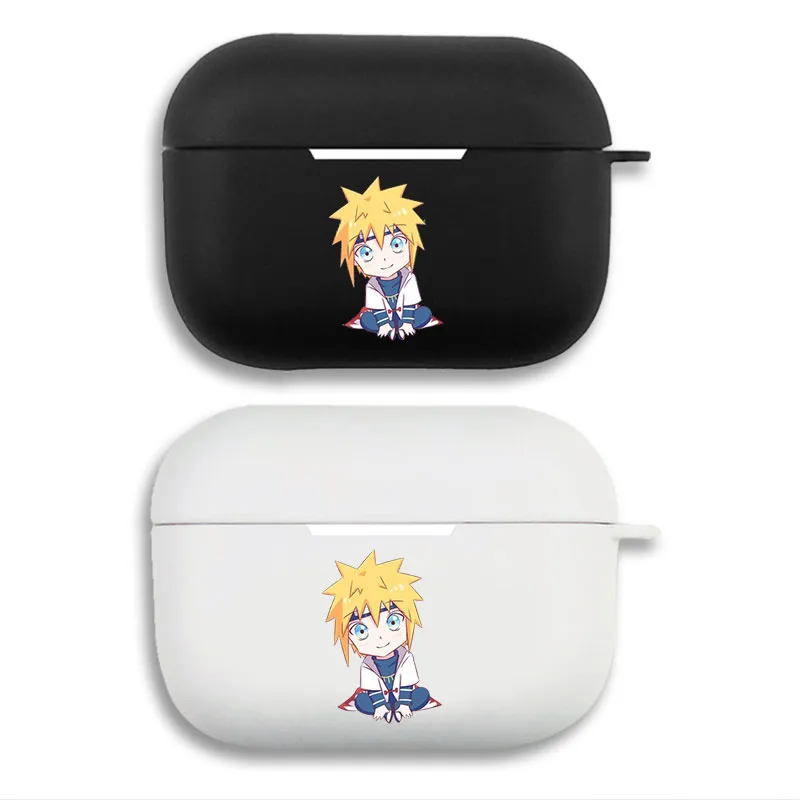 Ninja Anime Minato Namikaze Chibi Anime Matte Silicone Airpods Case