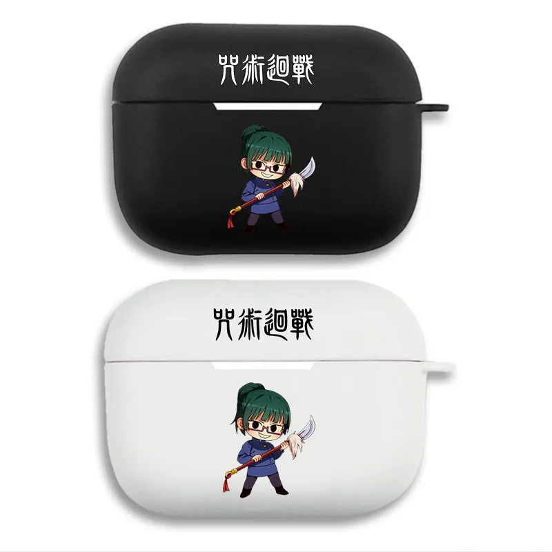 Curse Exorcist Maki Zenin Chibi Anime Matte Soft AirPods Case