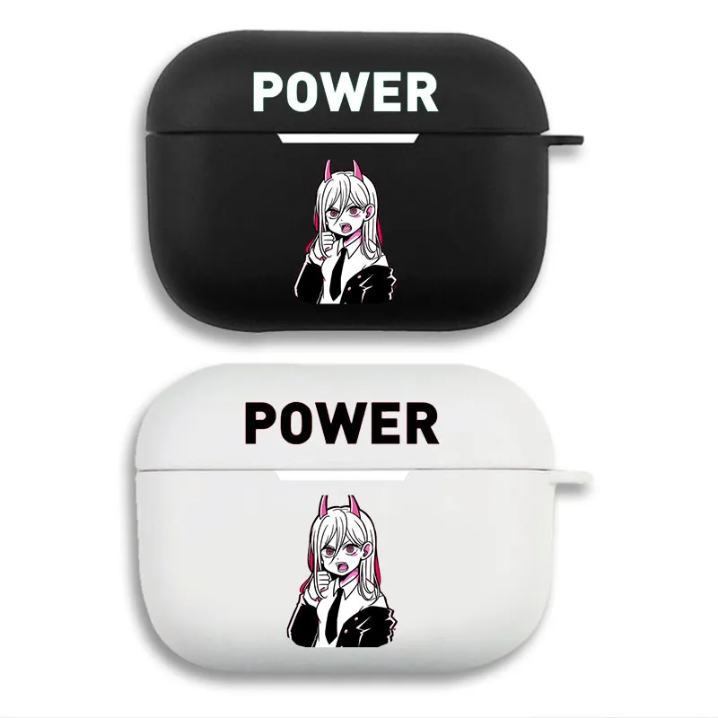 Chainsaw Man Power Anime Graphic Matte Soft AirPods Case