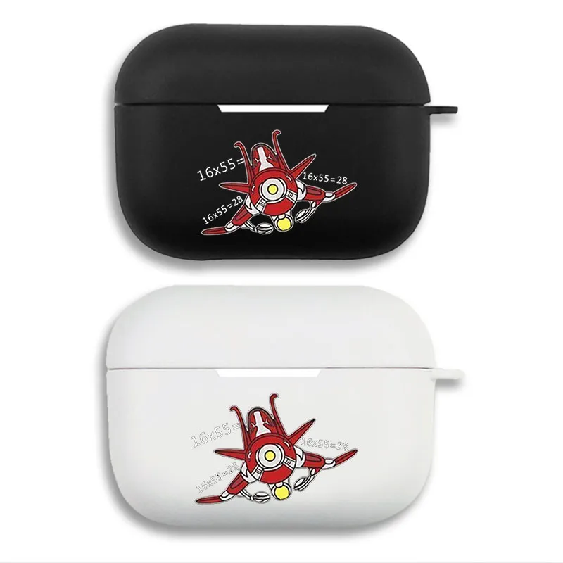 Gundam 16x55=28 Meme Mecha Graphic Matte Silicone Airpods Case