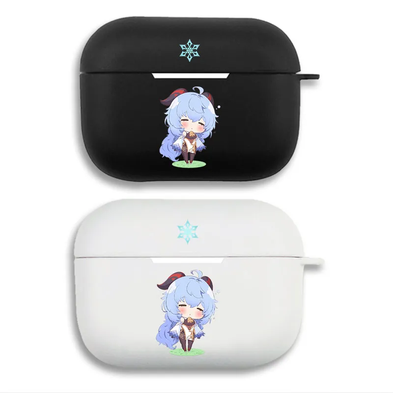 Original God Ganyu Chibi - Matte Printing Silicone Separation Airpods Case