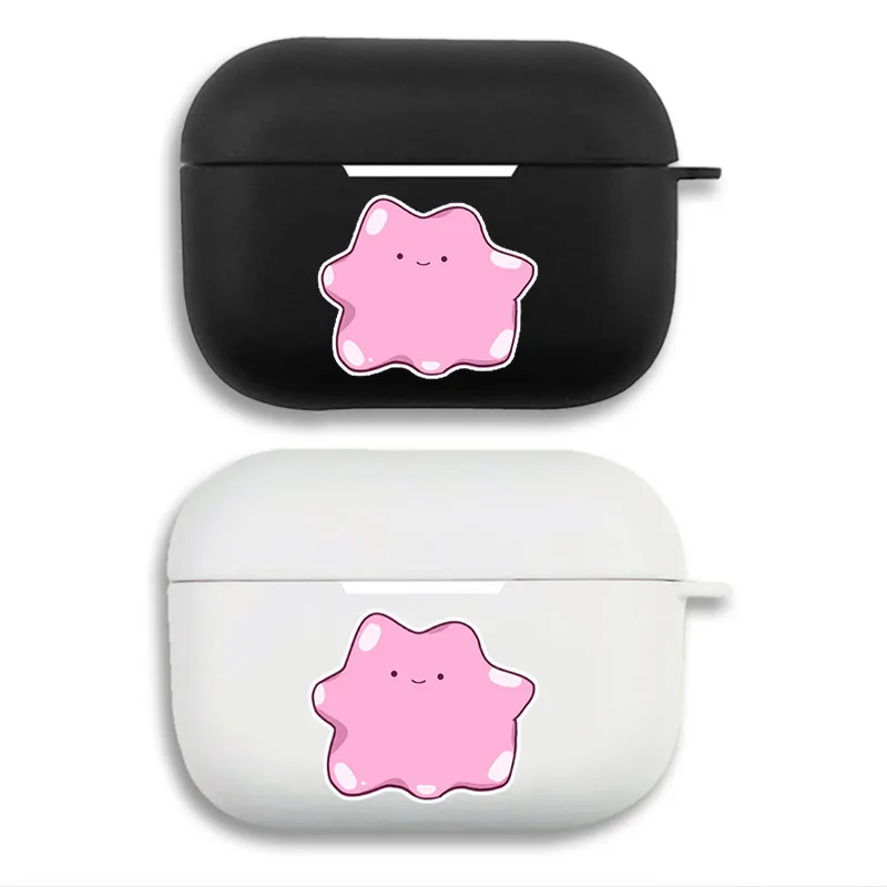 Creature Collection Ditto Cute Face - Matte Printing Silicone Separation Airpods Case