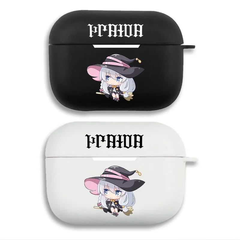 Wandering Witch The Journey of Elaina Chibi Anime Matte Silicone Airpods Case