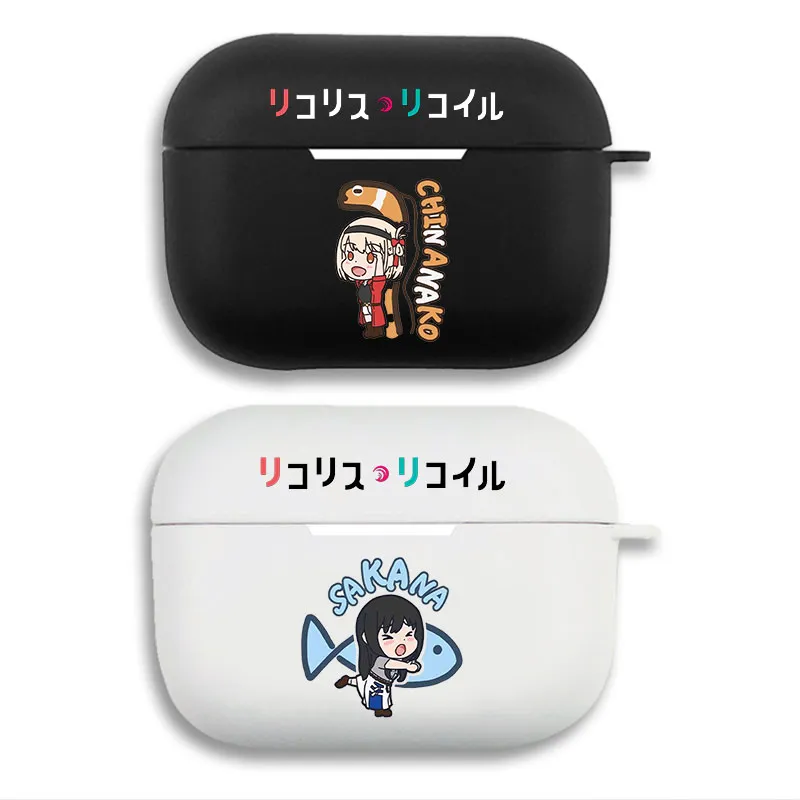 Lycoris Recoil Sakana and Chinanago Chisato Takina - Matte Printing Silicone Separation Airpods Case