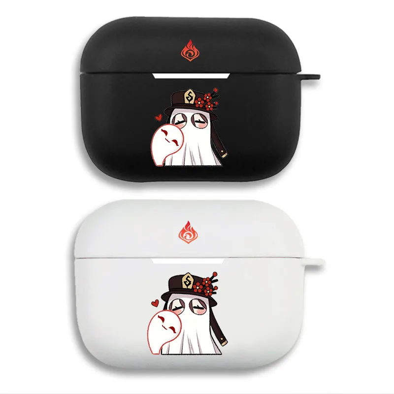Original God Hu Tao Ghost - Matte Printing Silicone Separation Airpods Case