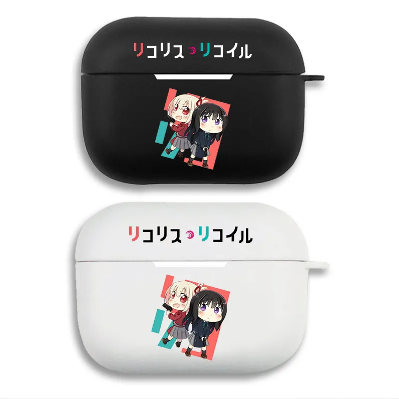 Lycoris Recoil Chisato and Takina - Matte Printing Silicone Separation Airpods Case
