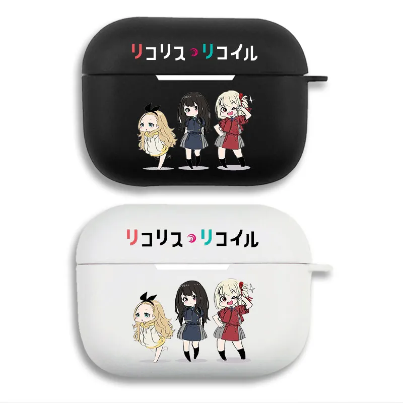 Lycoris Recoil Chisato Takina Kurumi Chibi Matte AirPods Case with Lanyard