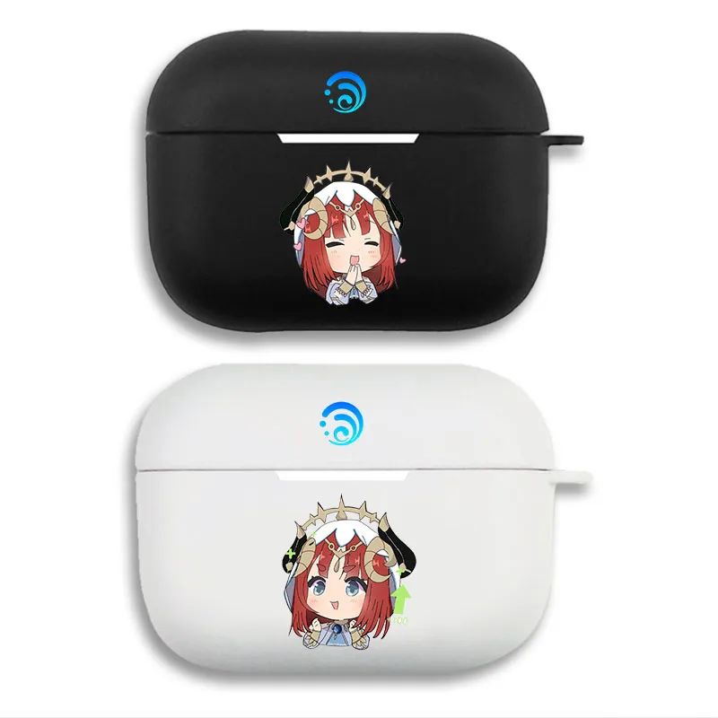 Original God Nilou Hydro Chibi Matte AirPods Case with Lanyard