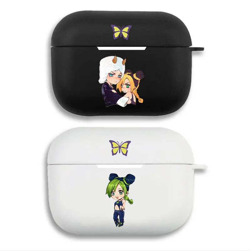 JOJO Anime Jolyne Cujoh Weather Report Chibi Matte AirPods Case with Lanyard