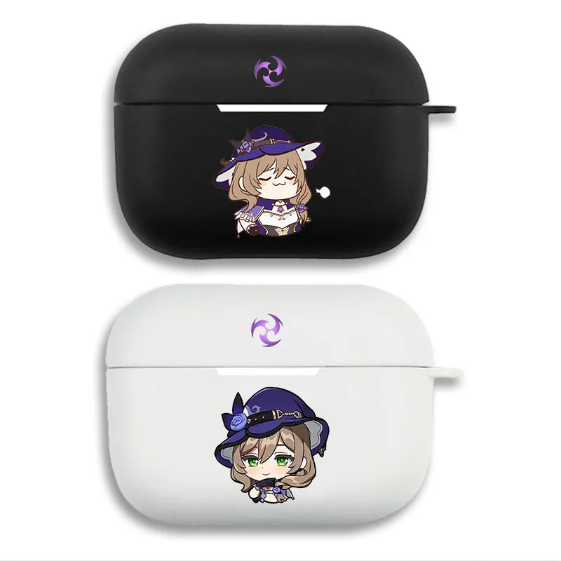 Original God Lisa Electro Chibi Matte AirPods Case with Lanyard