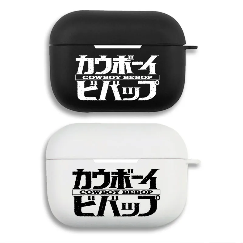 Cowboy Bebop Logo Matte AirPods Case with Lanyard