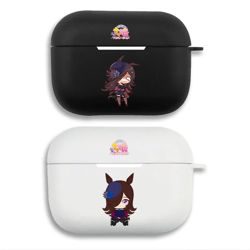 Uma Musume PrAlien Visitorty Derby Rice Shower Chibi Matte AirPods Case with Lanyard