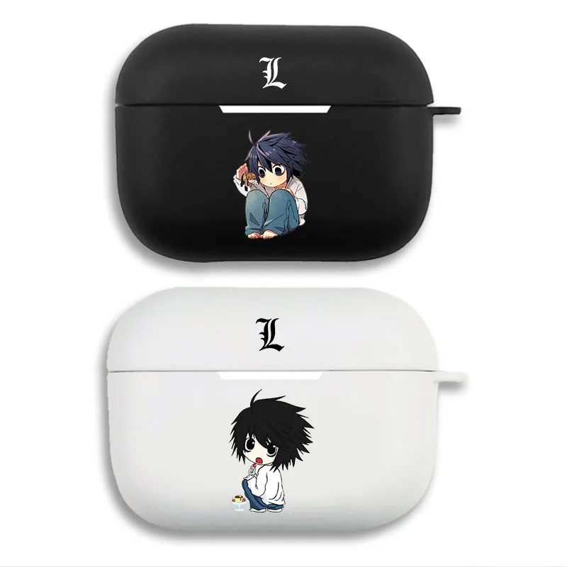 Death Note L LawliAlien Visitor Chibi Matte AirPods Case with Lanyard