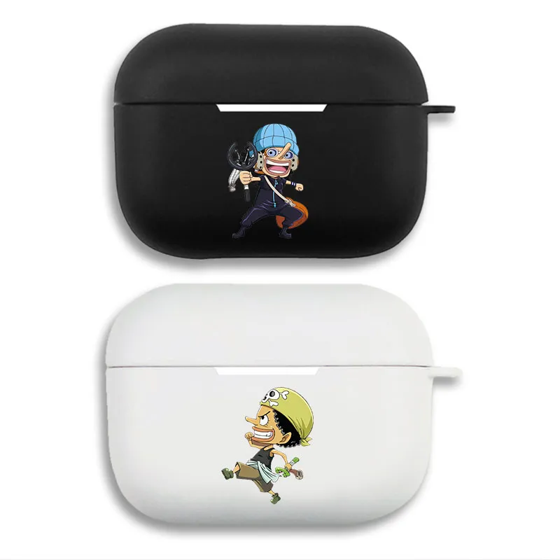 Pirate Voyage Usopp Chibi Matte AirPods Case with Lanyard