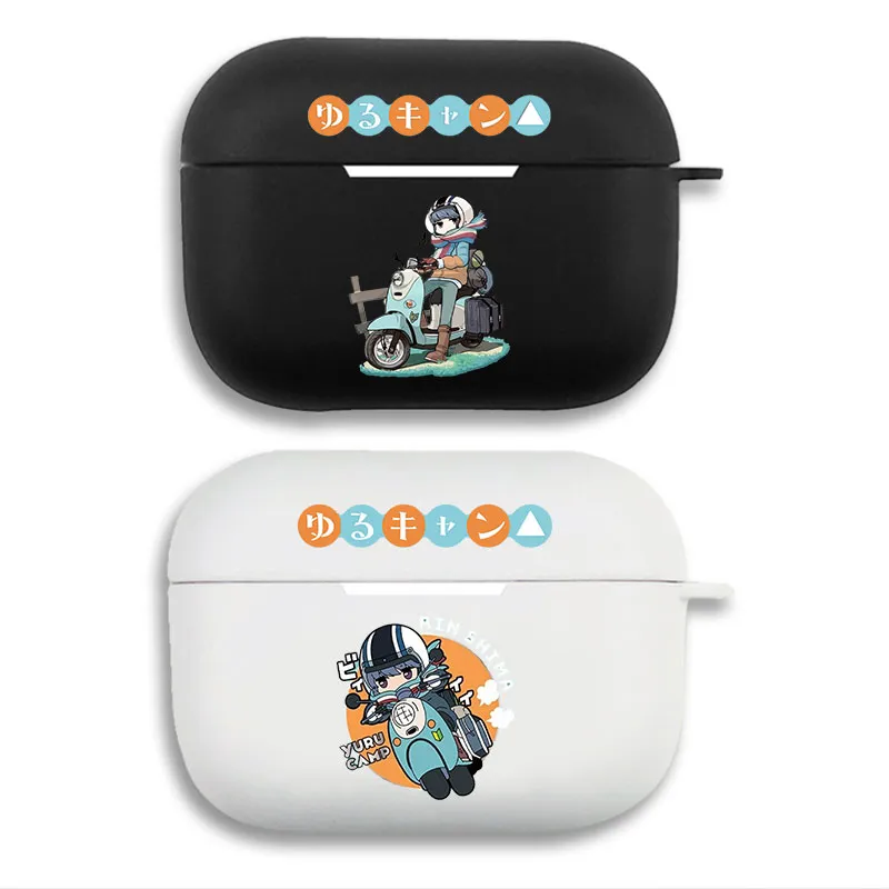 Yuru Camp Rin Shima Chibi Matte AirPods Case with Lanyard
