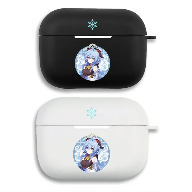 Original God Ganyu Cryo Element - Anime Game Matte Silicone AirPods Case
