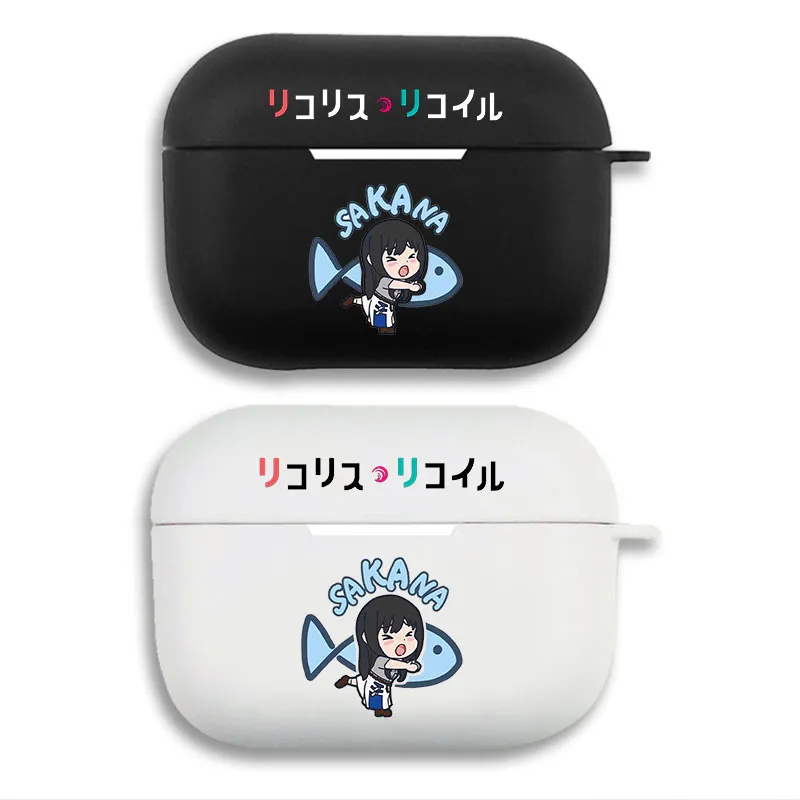 Lycoris Recoil — Takina Sakana Fish Pose Meme Chibi Matte Silicone AirPods Case
