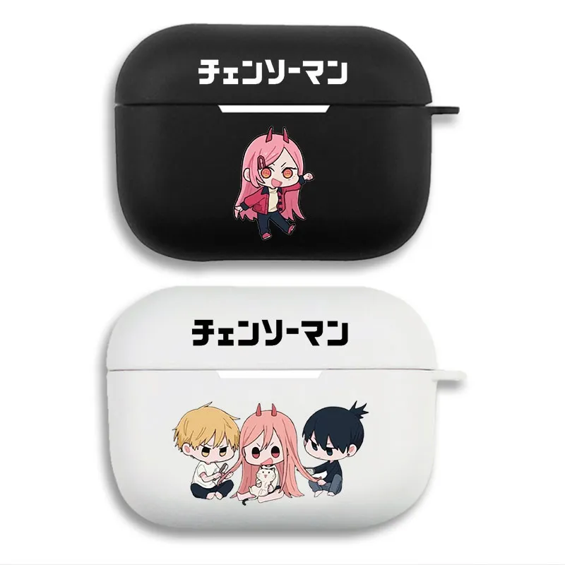 Chainsaw Man — Power Denji Aki Chibi Trio Group Matte Silicone AirPods Case