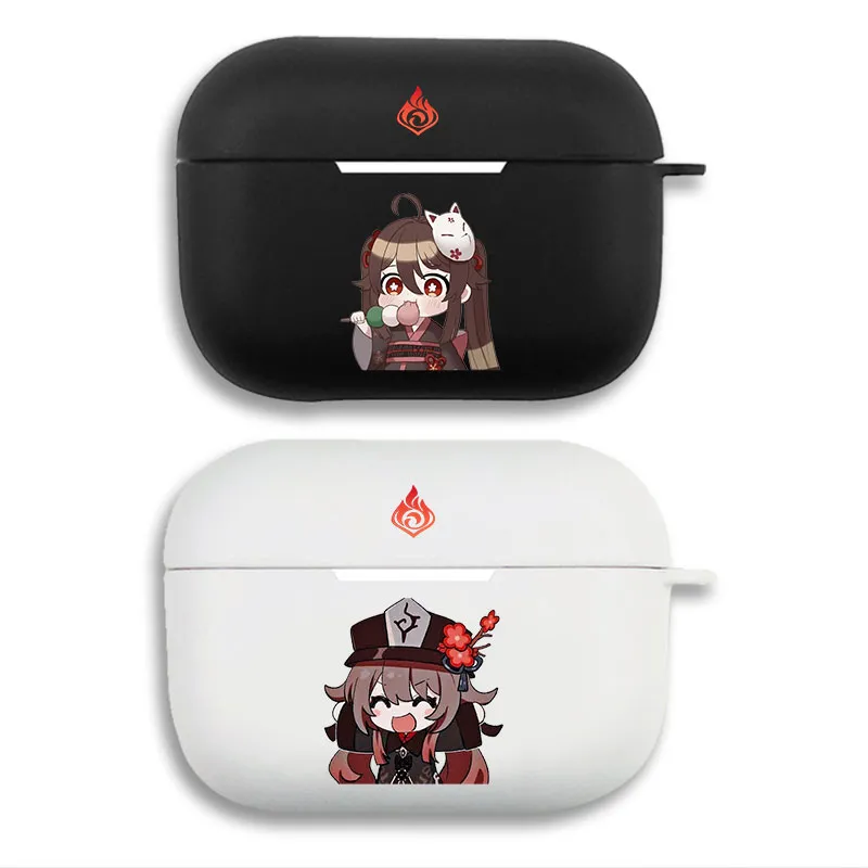 Original God — Hu Tao Chibi Pyro Emblem Matte Silicone AirPods Case