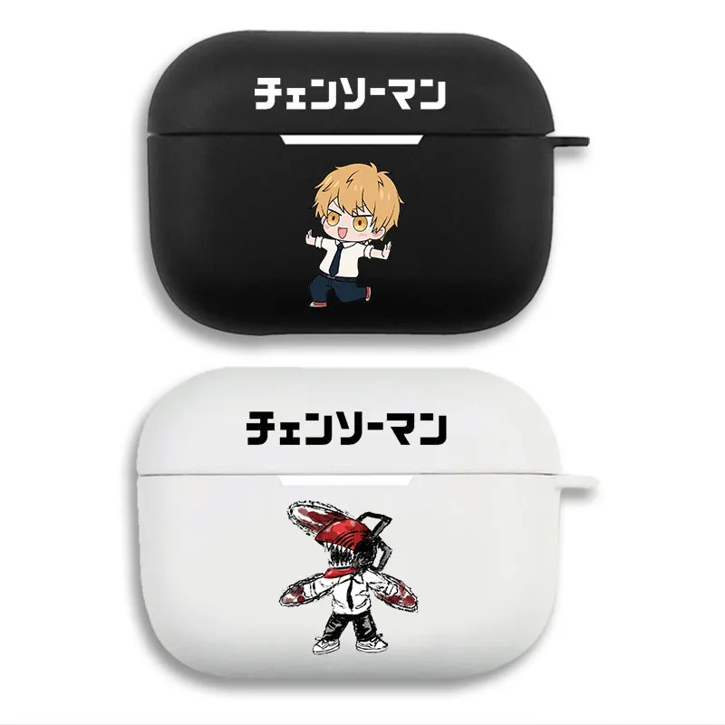 Chainsaw Man — Denji Cute Chibi Anime Matte Silicone AirPods Case