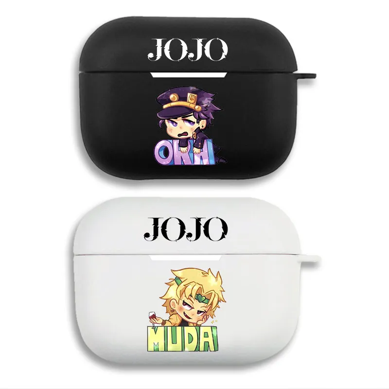 JOJO Anime — Jotaro ORA & Dio MUDA Chibi Matte Silicone AirPods Case