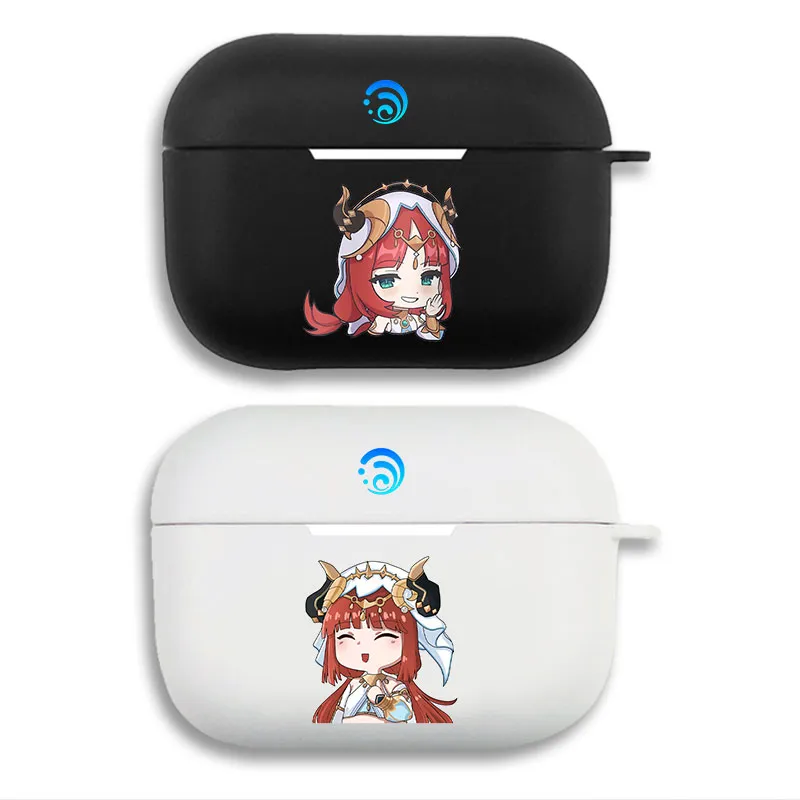 Original God — Nilou Chibi Hydro Emblem Matte Silicone AirPods Case