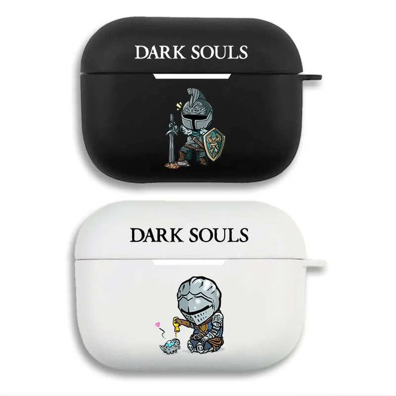 Dark Souls — Faraam Knight & Elite Knight Chibi Matte Silicone AirPods Case
