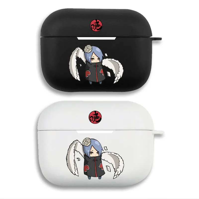 Ninja Anime — Konan Akatsuki Paper Wings Chibi Graphic Matte Silicone AirPods Case