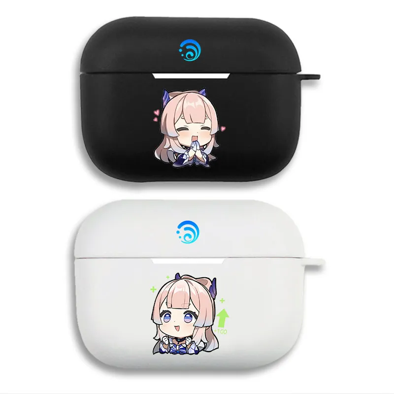 Original God — Sangonomiya Kokomi Chibi Hydro Emblem Matte Silicone AirPods Case