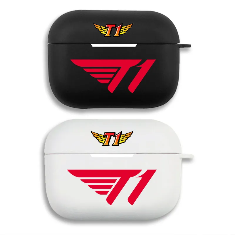 T1 LoL Esports — Team Logo Wing Graphic Matte Silicone AirPods Case
