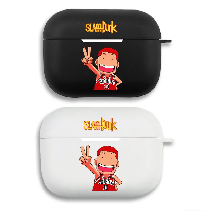 Slam Dunk - Hanamichi Sakuragi Shohoku No 10 Cute Chibi Matte Silicone AirPods Pro Case