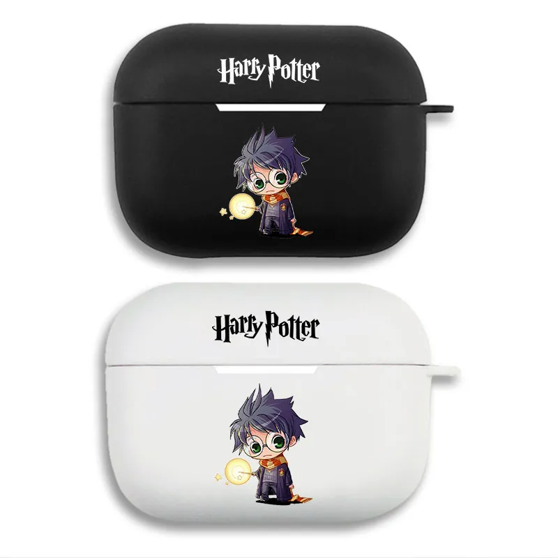 Wizard Tales - Wizard Chibi holding Glowing Magic Wand Matte Silicone AirPods Pro Case