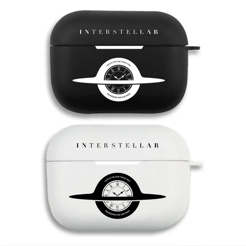 Interstellar Movie - Gargantua Black Hole Clock Minimalist Matte Silicone AirPods Pro Case