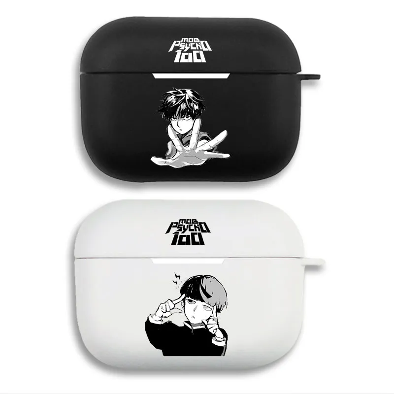 Mob Psycho 100 - Shigeo Kageyama Shintaro Katsu Manga Graphic Matte Silicone AirPods Pro Case