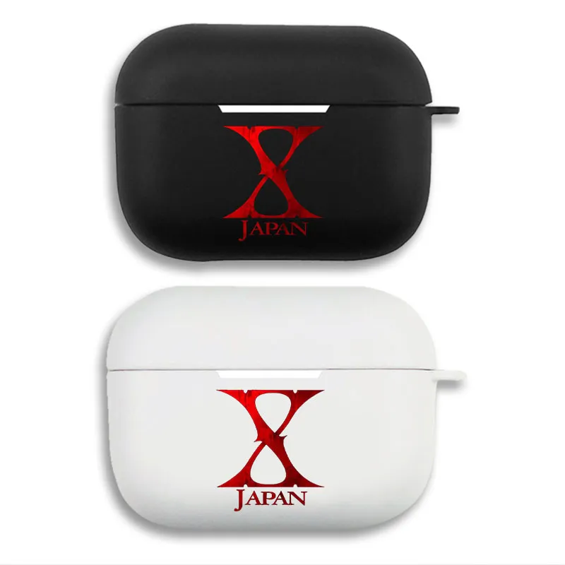 X Japan - J-Rock Heavy MAlien Visitoral Band MAlien Visitorallic Red Logo Matte Silicone AirPods Pro Case