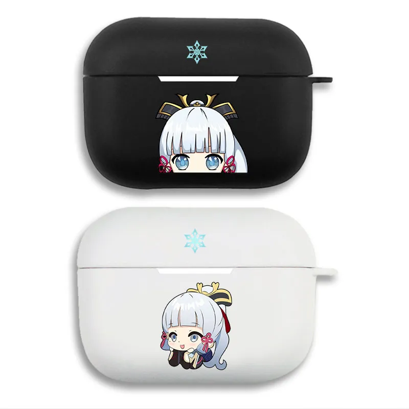 Original God Kamisato Ayaka Cryo Chibi Cute Silicone AirPods Case