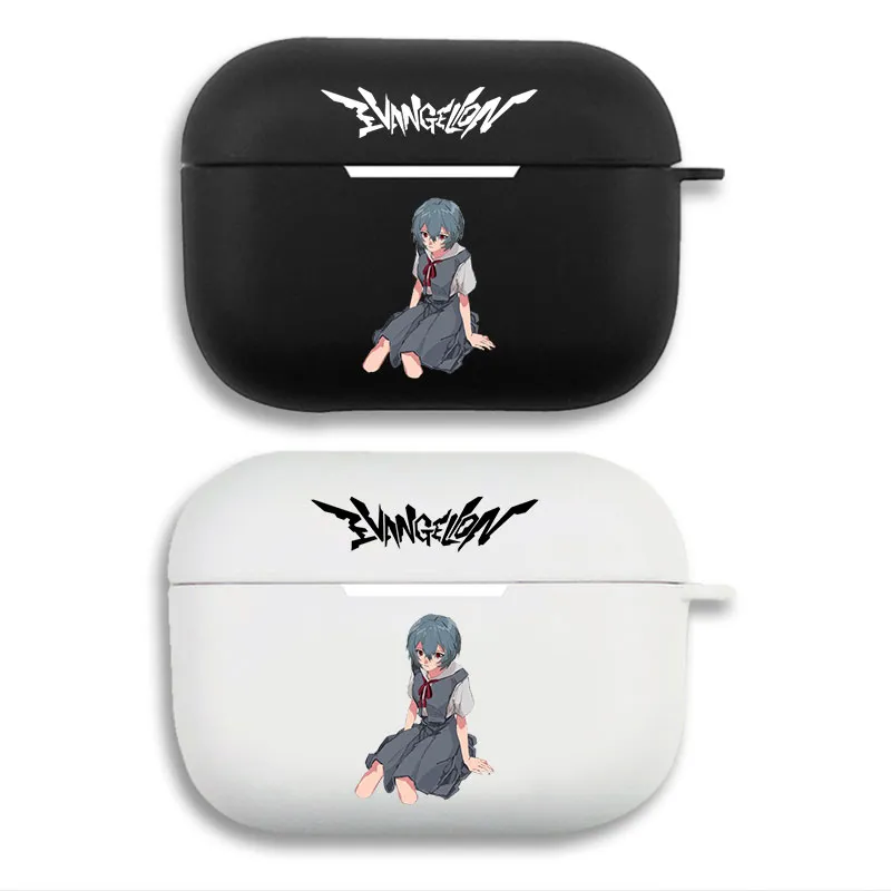 EVA Anime Rei Ayanami - School Uniform Anime Matte Silicone AirPods Case