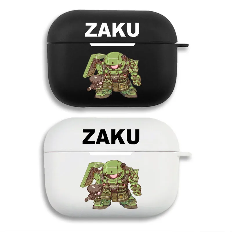 Gundam Zaku II - Cute Chibi Mecha Anime Matte Silicone AirPods Case
