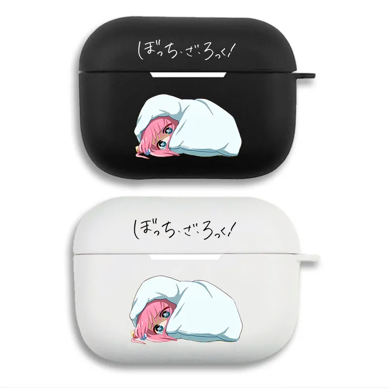 Bocchi the Rock Hitori Gotoh - Cute Chibi Anime Matte Silicone AirPods Case