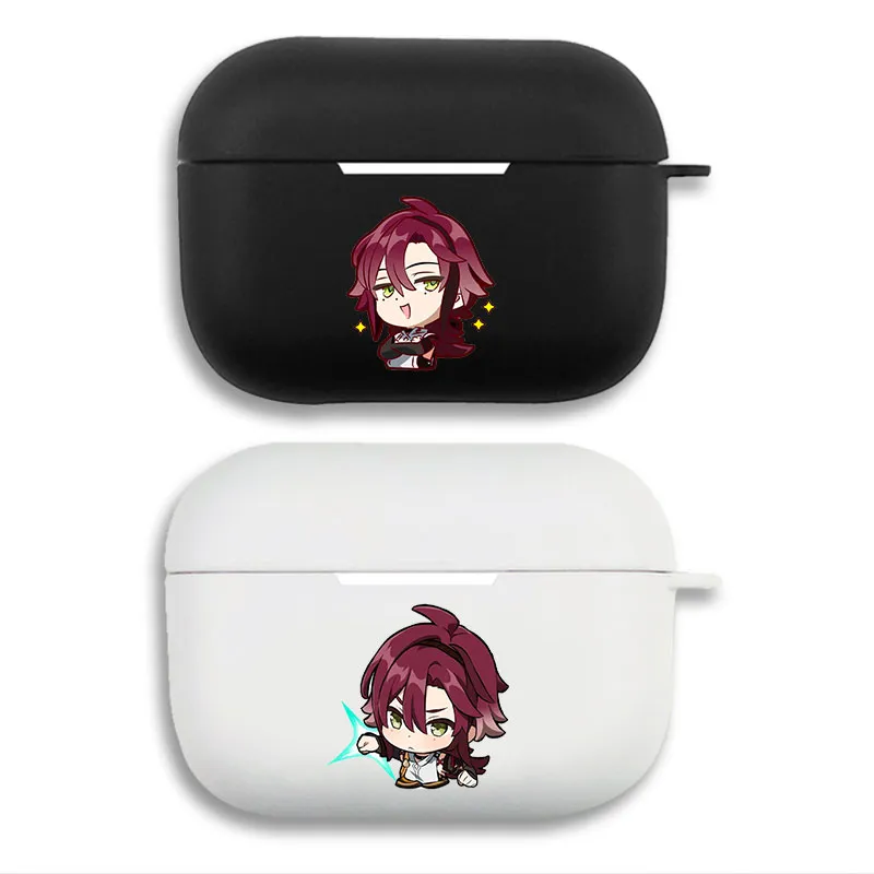 Original God Shikanoin Heizou - Cute Chibi Anime Matte Silicone AirPods Case