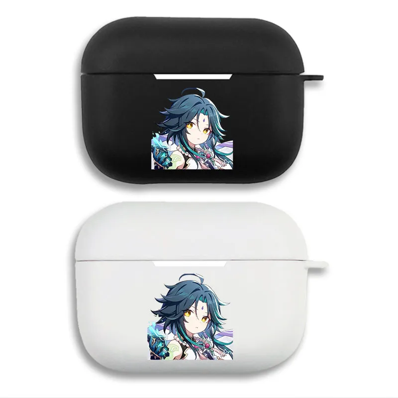 Original God Xiao - Cute Anime Chibi Matte Silicone AirPods Case