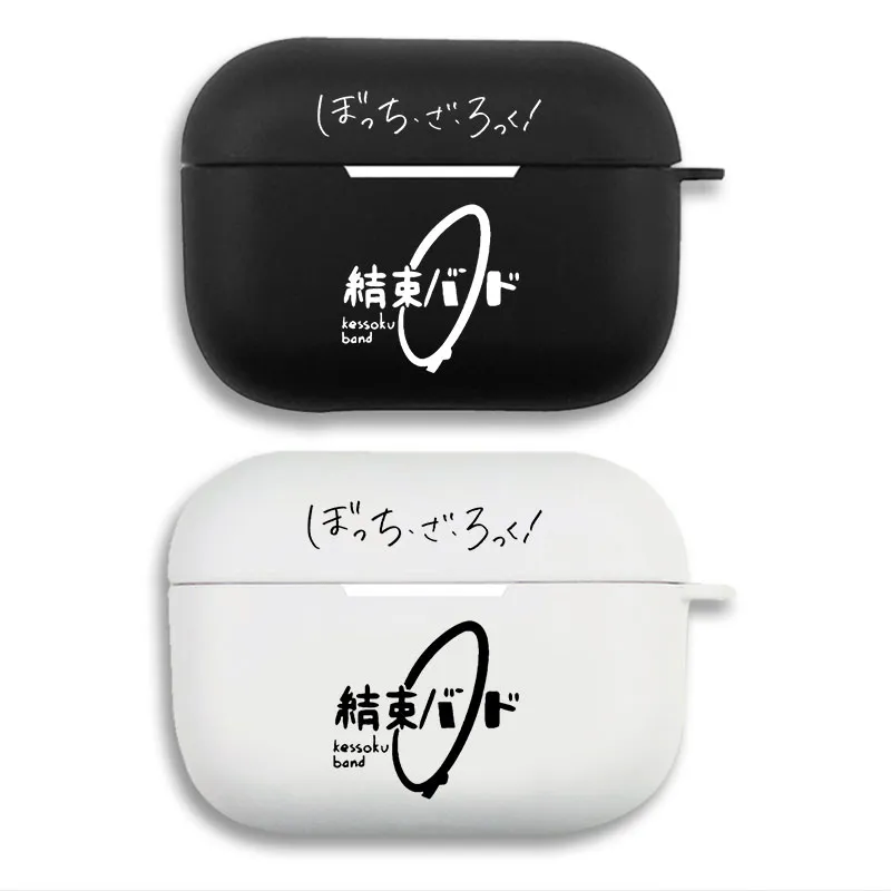 Bocchi the Rock Kessoku Band Logo - Cute J-Rock Anime Matte Silicone AirPods Case