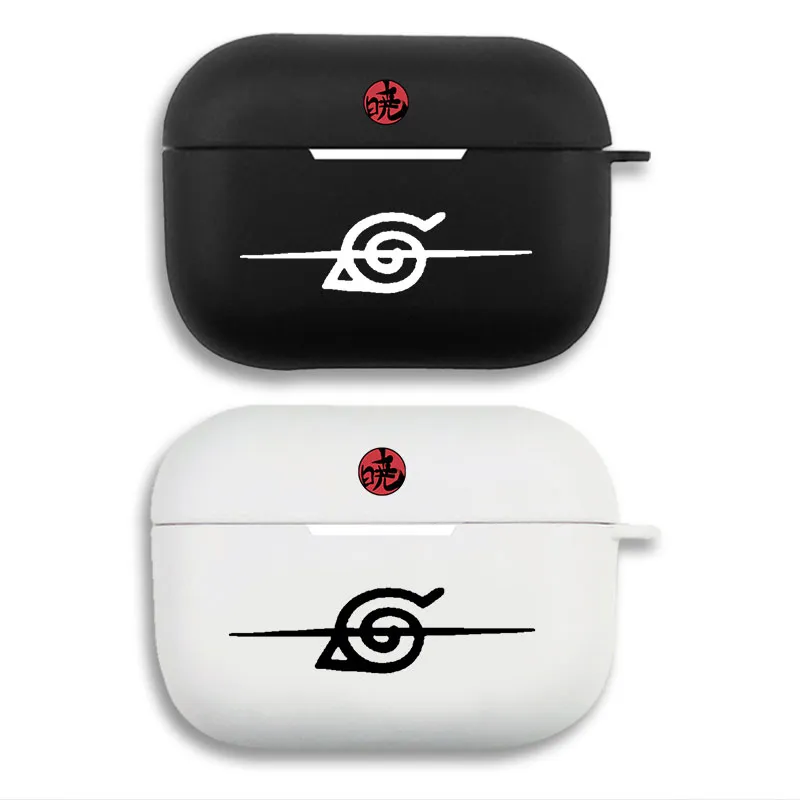 Ninja Anime Hidden Leaf Village Anti Rogue Ninja Symbol - Cool Anime Matte Silicone AirPods Case