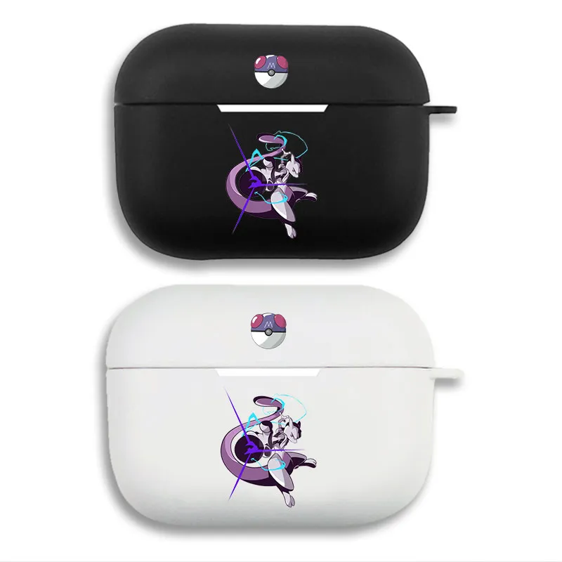 Creature Collection Mewtwo Master Ball - Cool Legendary Anime Matte Silicone AirPods Case