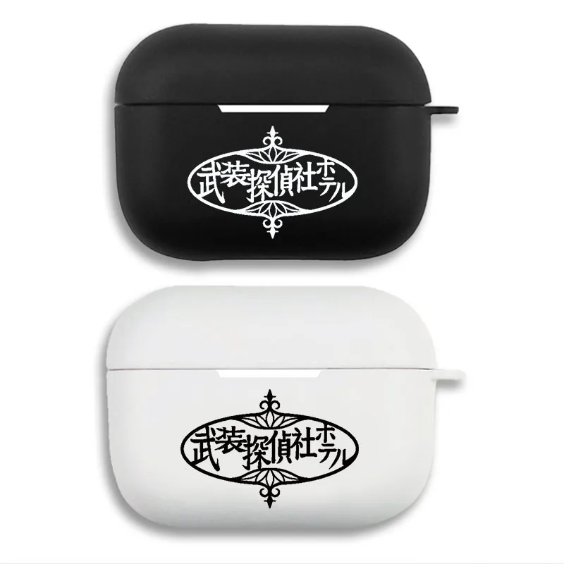 Bungo Stray Dogs Armed DAlien Visitorective Agency - Anime Logo Matte Silicone AirPods Case