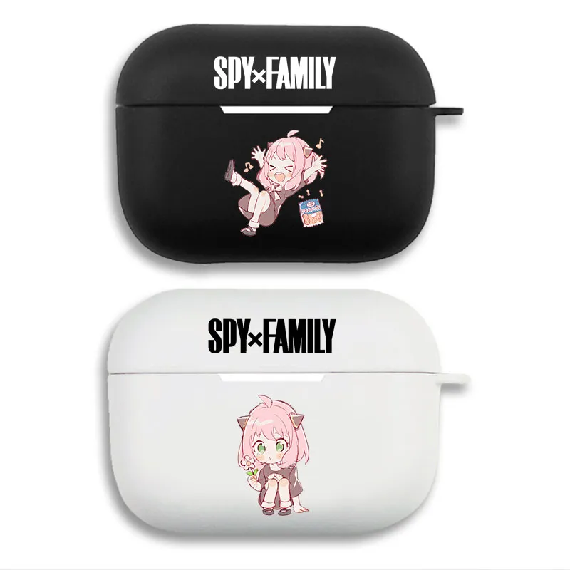 Spy x Family Anya Forger with Peanuts - Cute Anime Chibi Matte Silicone AirPods Case