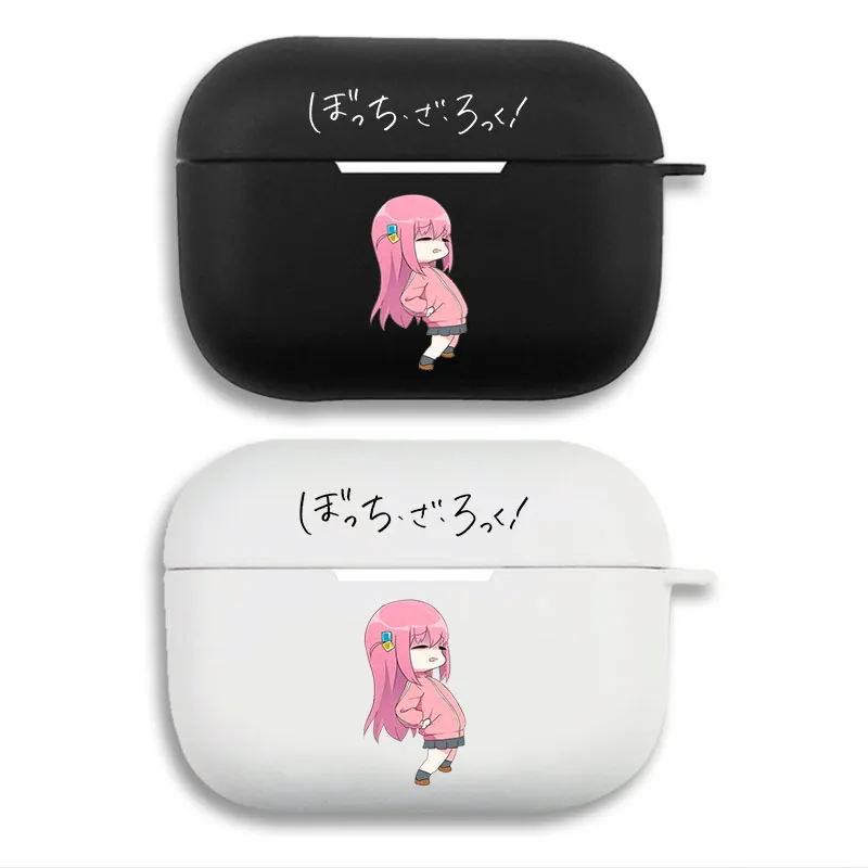 Bocchi the Rock Hitori Gotoh Pink Tracksuit - Cute Anime Chibi Matte Silicone AirPods Case